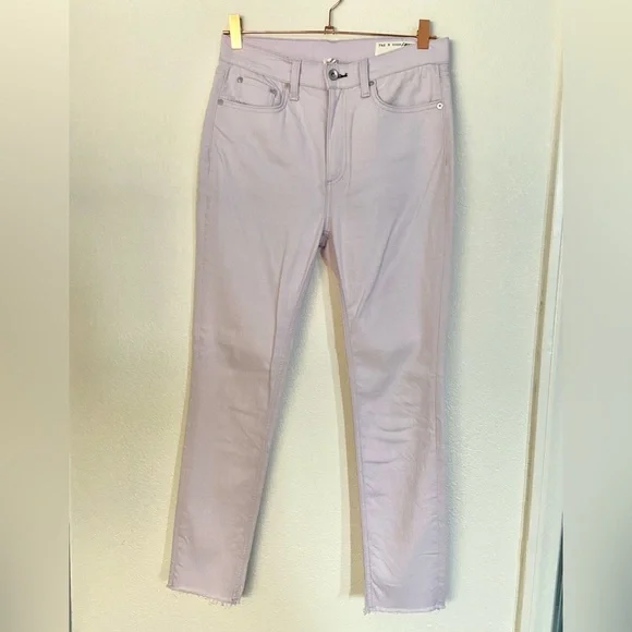Rag & Bone Lilac High Rise pastel Skinny Jeans - Picture 3 of 14